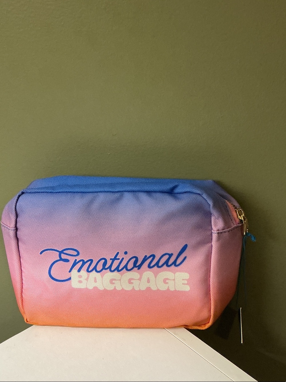 ban.do Emotional Baggage Ombre Cosmetic Pouch PLUS Pill Organizer NWT